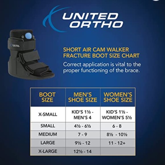 United Ortho Walker Fracture Boot, Fits Left or Right, - Picture 3 of 3